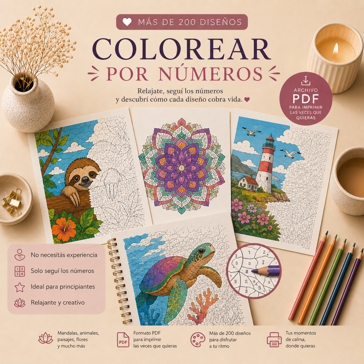 Pack Colorear por Números · Edición Especial